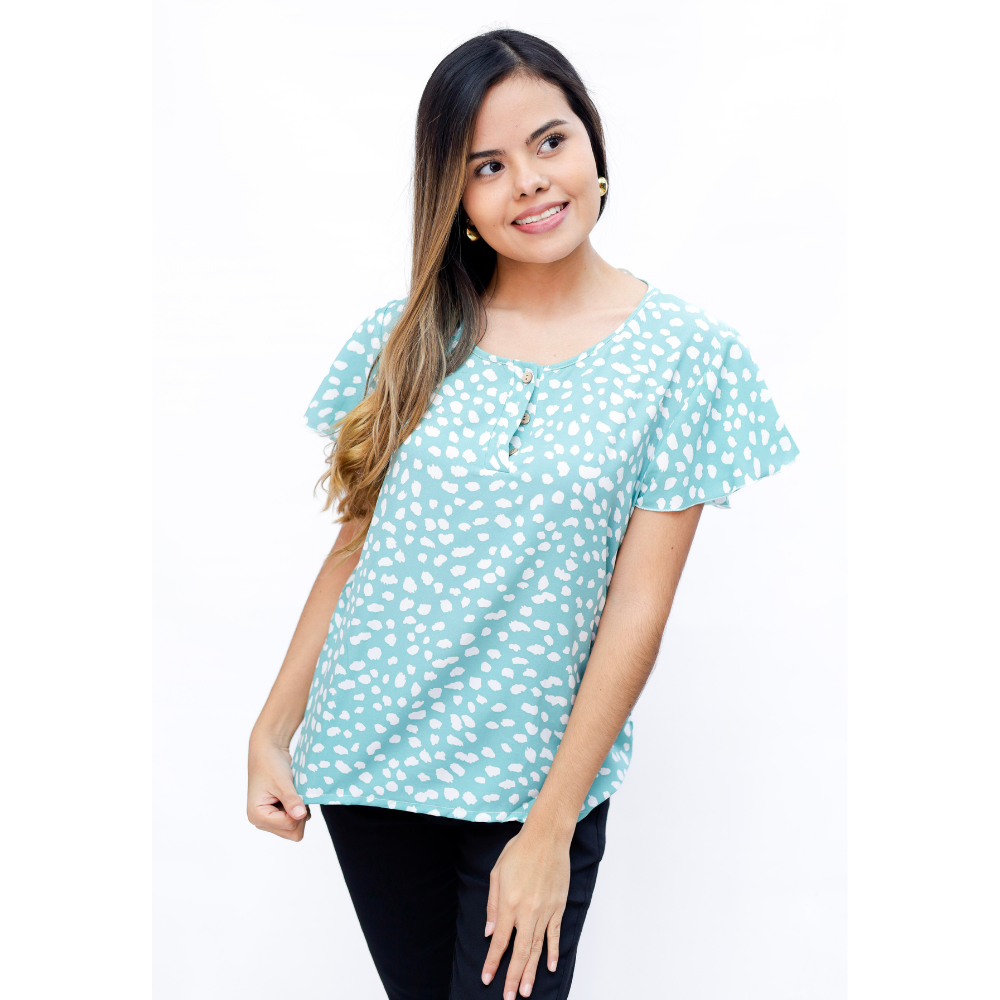 BLUSA ESTAMPADA MANGA CORTA DAMA