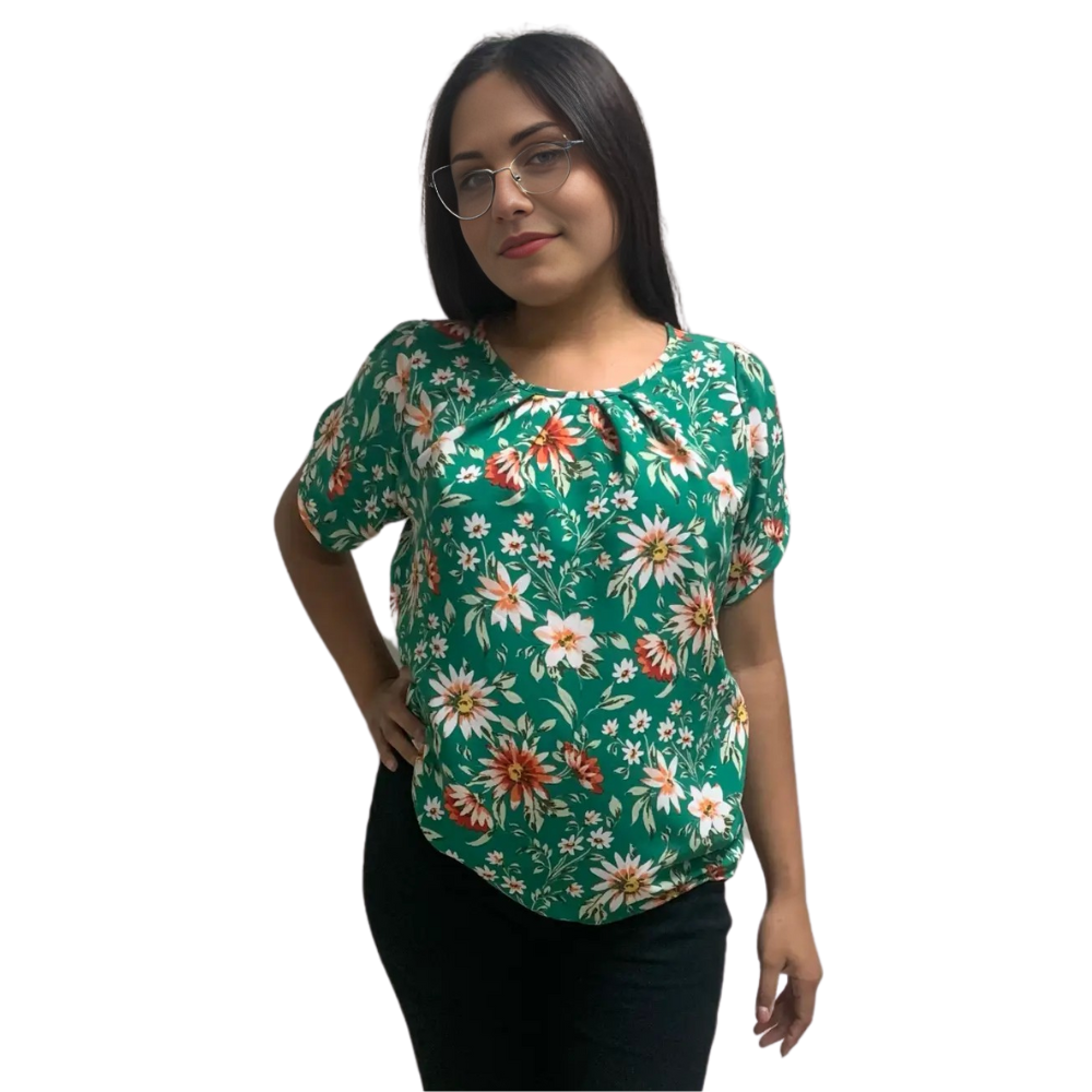 Blusa Manga corta estampada