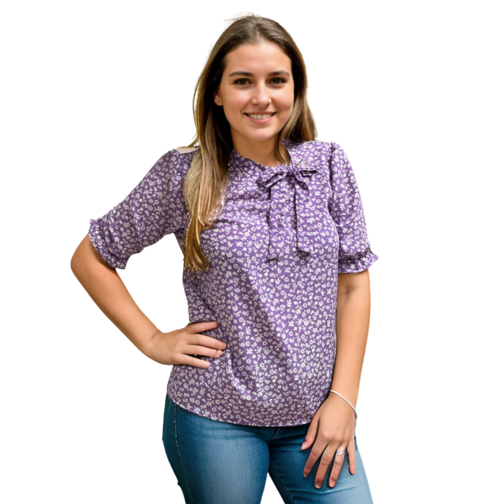 Blusa Manga 3/4 estampada de Mujer