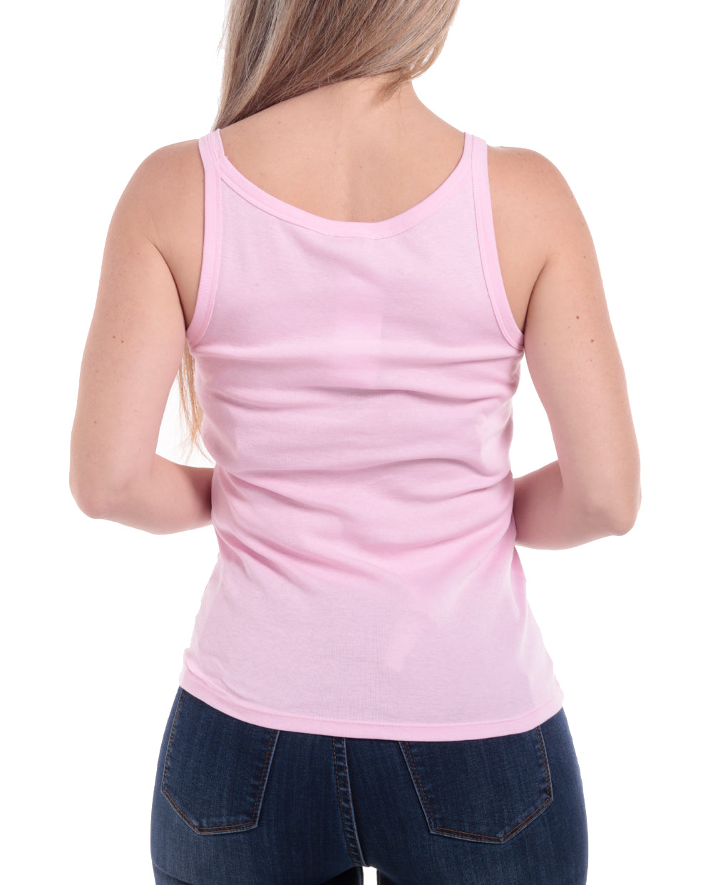 Blusa escotada con escote en U color rosa