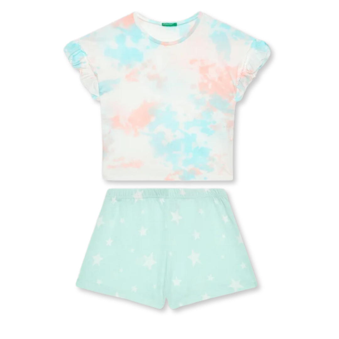 Conjunto arcoiris para niña