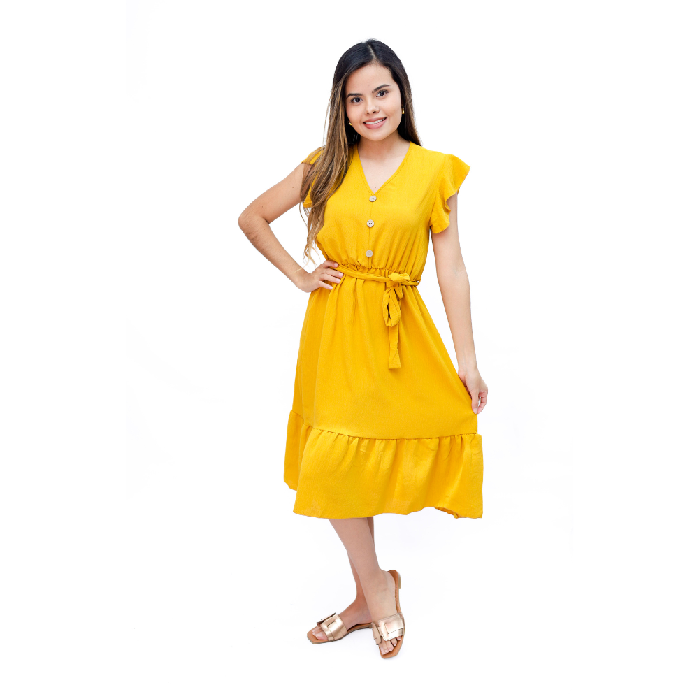 VESTIDOS DAMA CON REVUELO