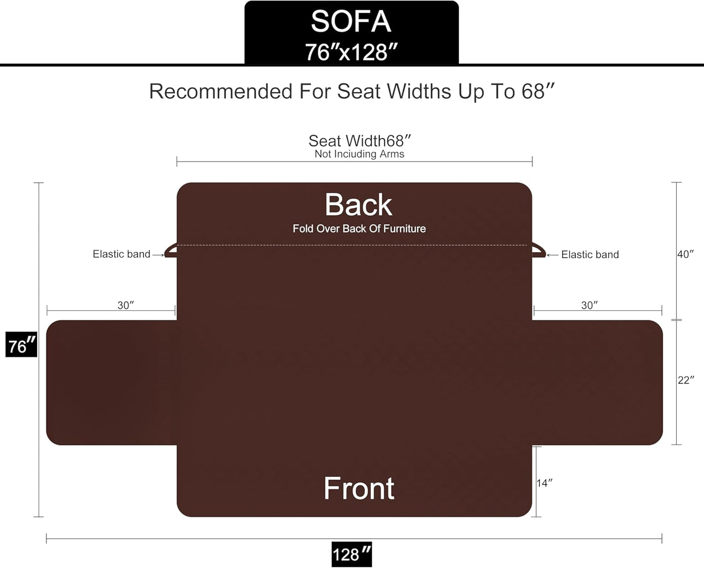 Forros de sillon café