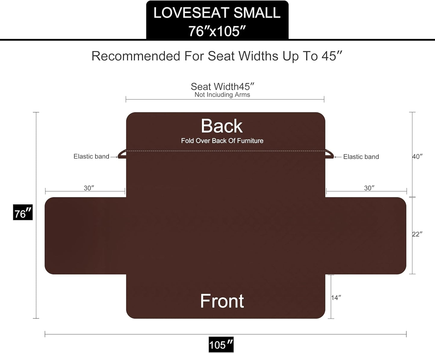 Forros de sillon café