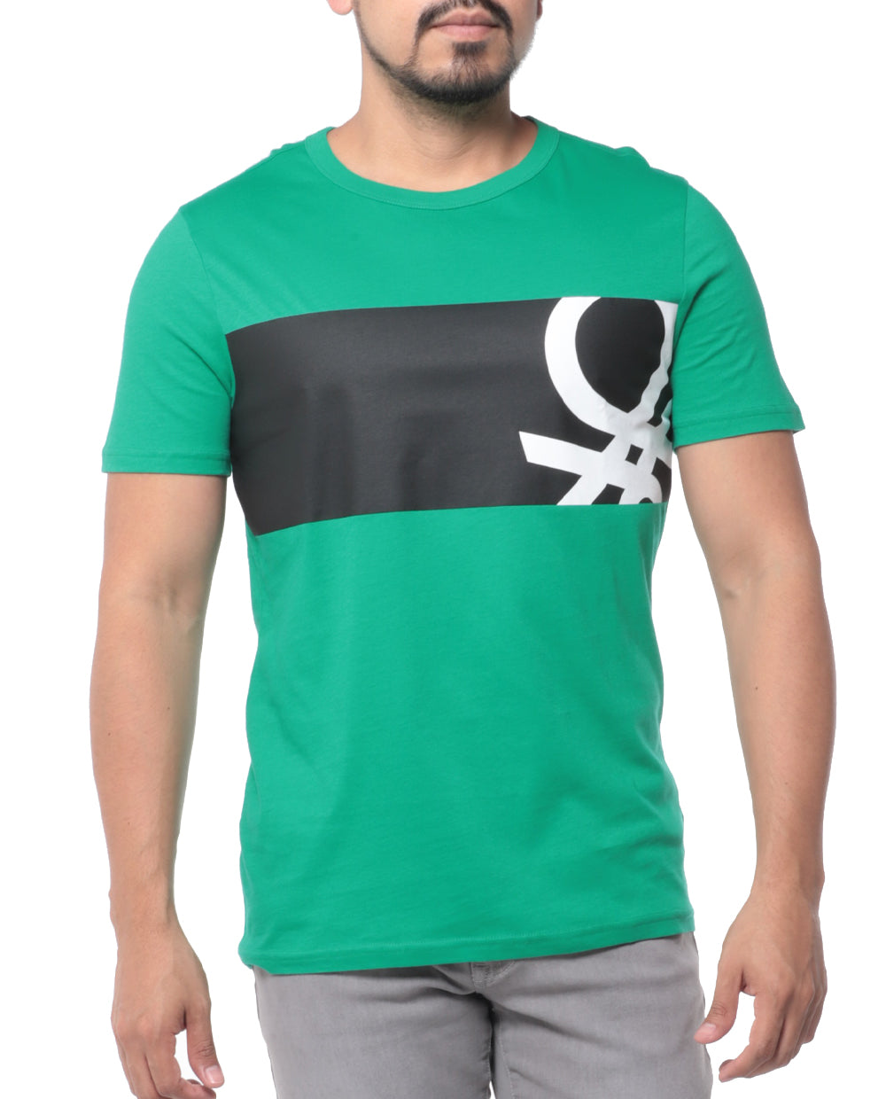 T-shirt para hombre con logo de Benetton