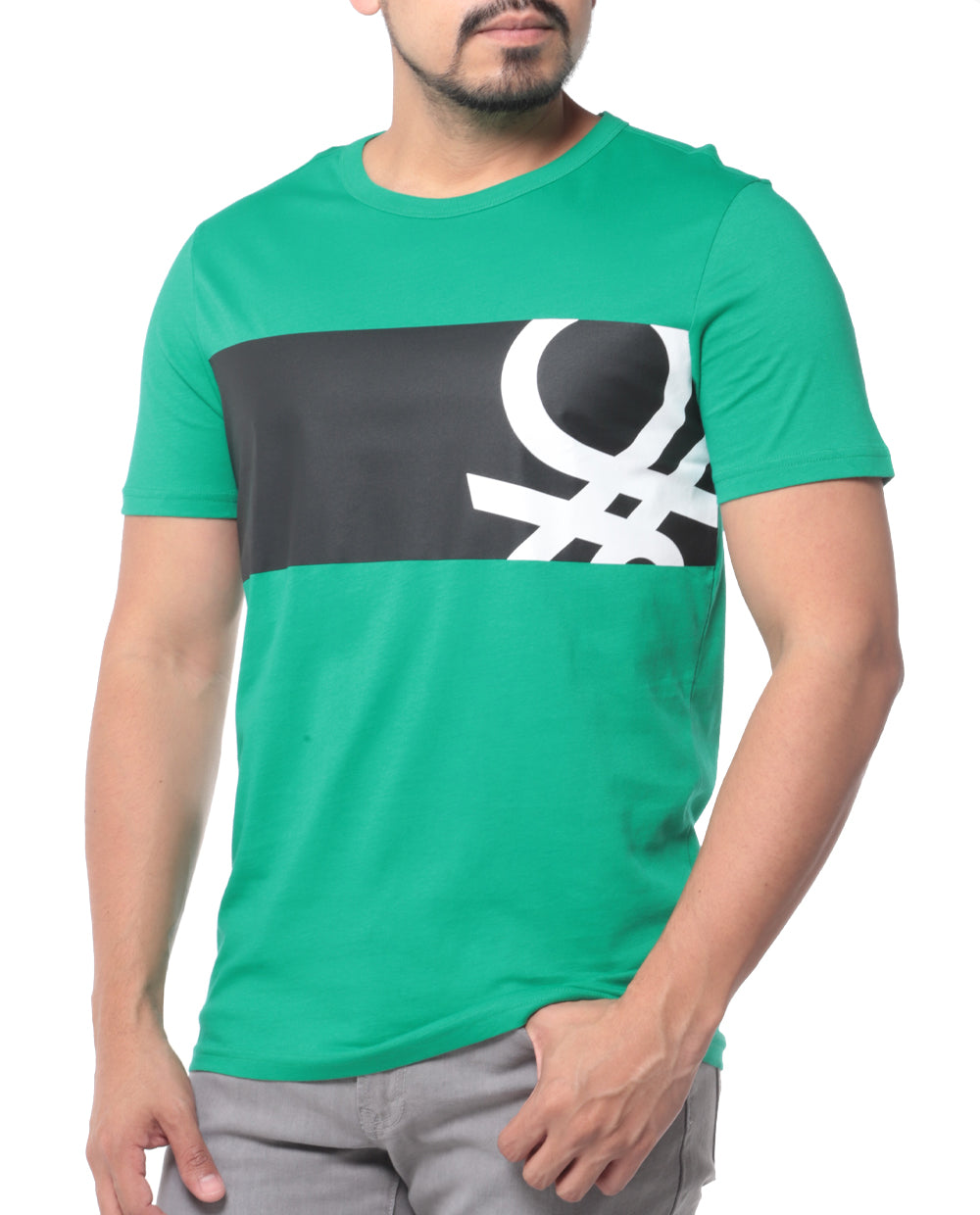 T-shirt para hombre con logo de Benetton