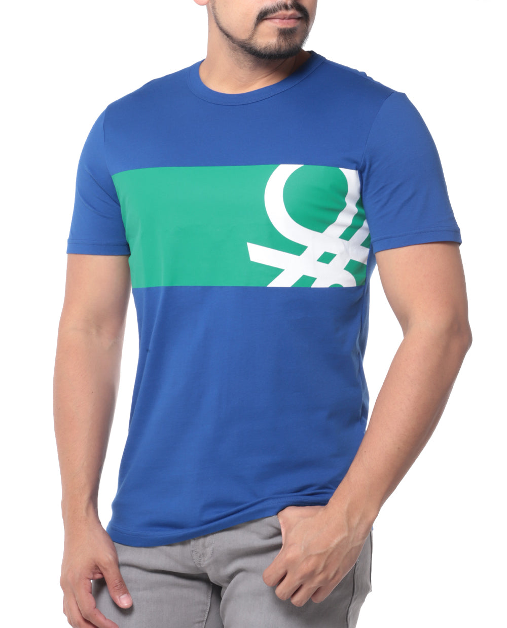 T-shirt para hombre con logo de Benetton