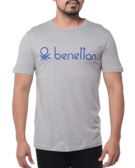 T-shirt para hombre con letras de Benetton