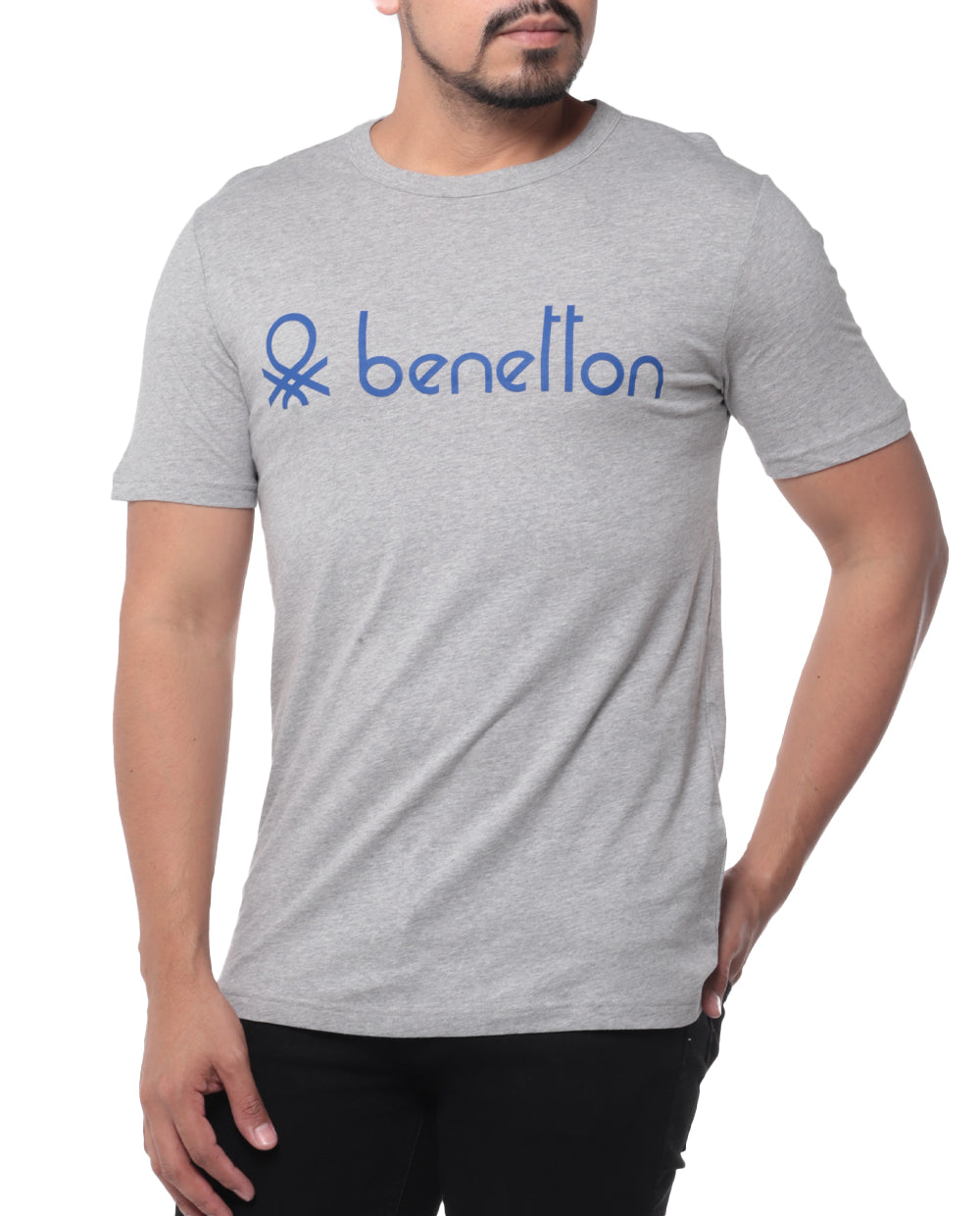 T-shirt para hombre con letras de Benetton