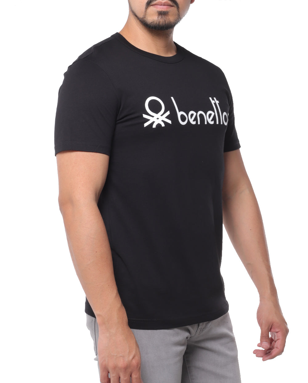 T-shirt para hombre con letras de Benetton