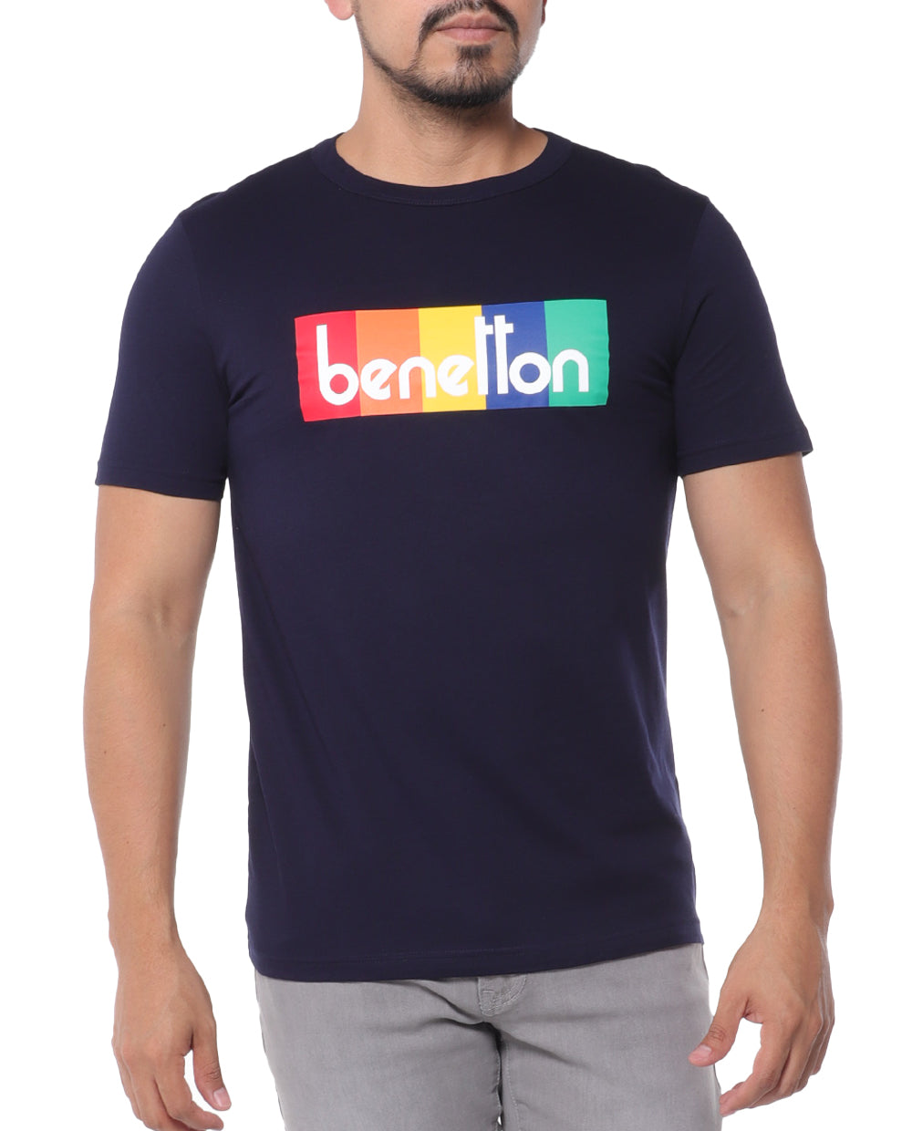 T-shirt para hombre letras de colores Benetton – COLORMODA