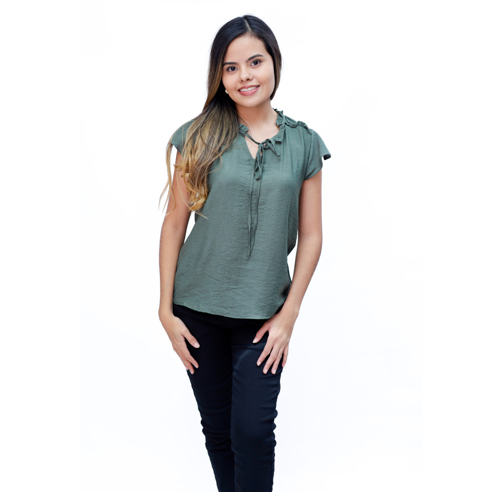 BLUSA MANGA CORTA DAMA