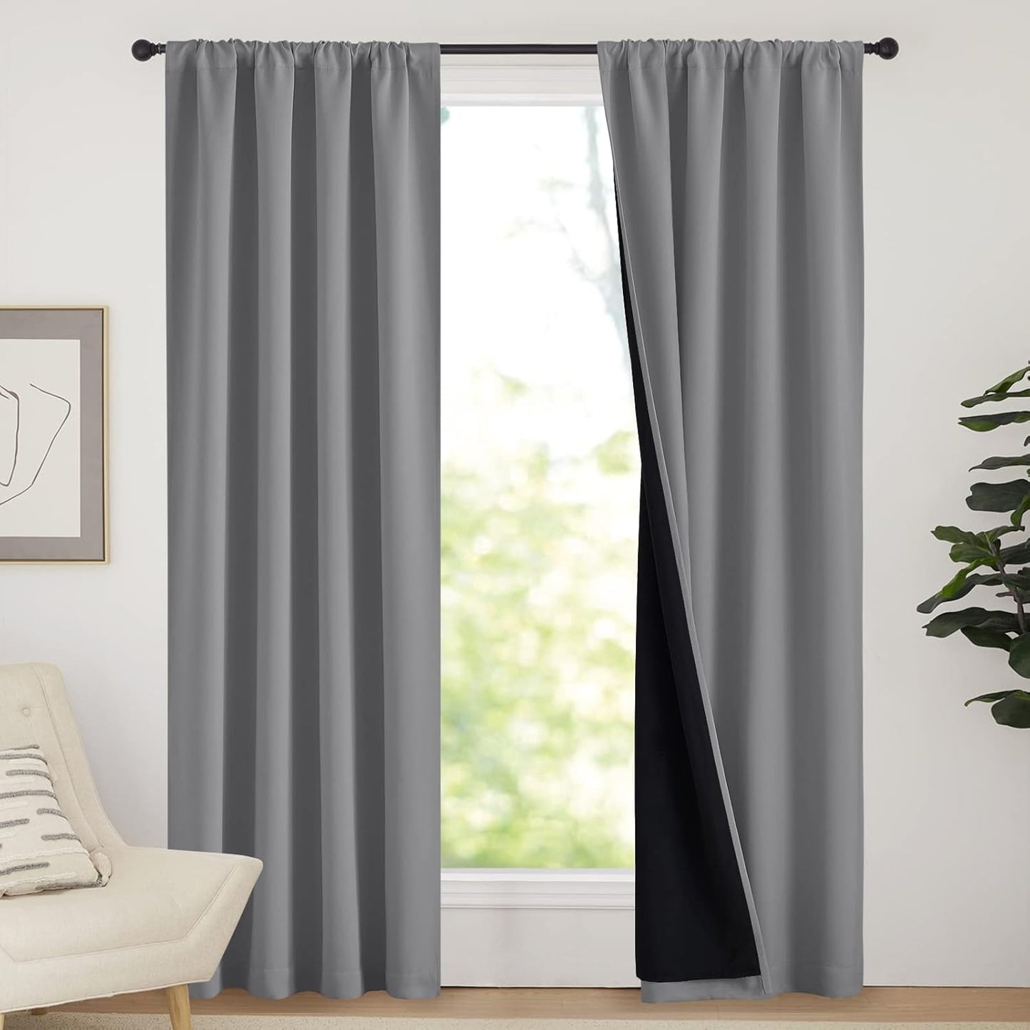 CORTINA BLACKOUT GRIS OSCURO