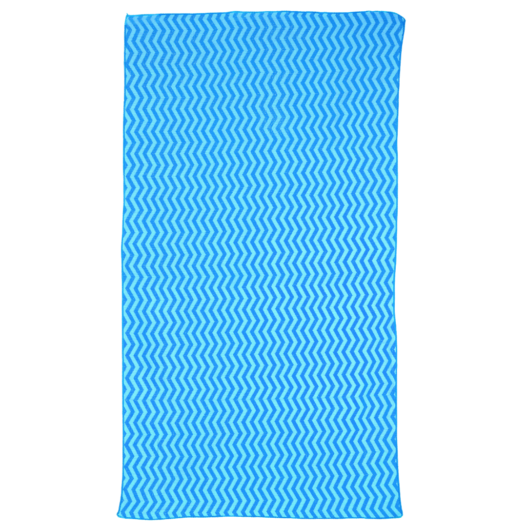 TOALLA DE BAÑO A RAYA COLOR CELESTE 70X140CM