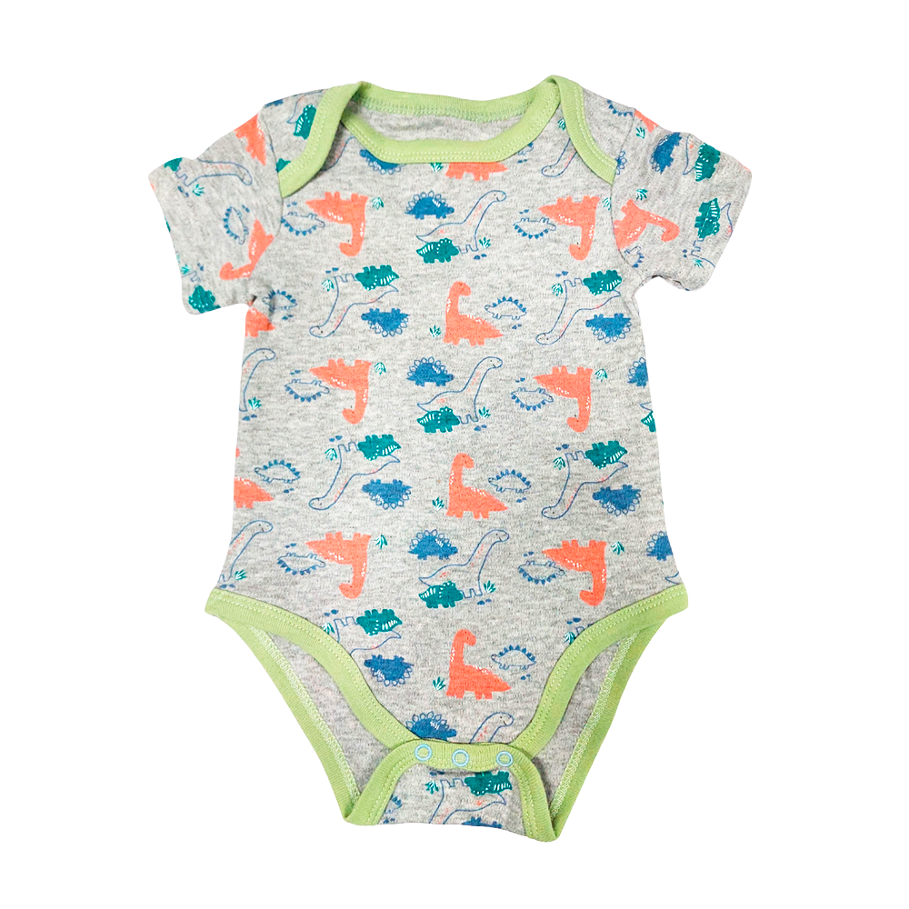 Mameluco para niño de dinosaurio gris