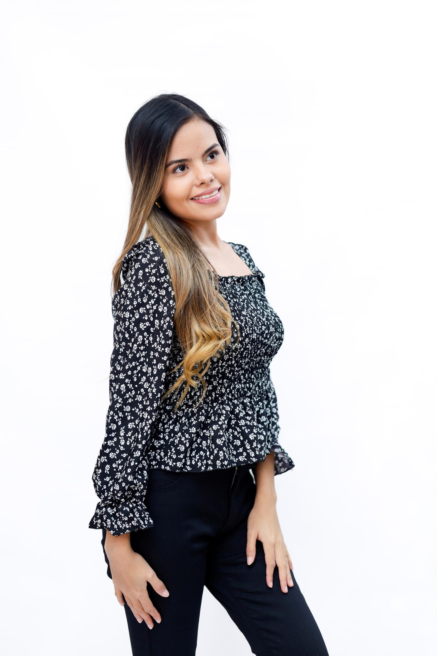 Blusas Manga larga negro