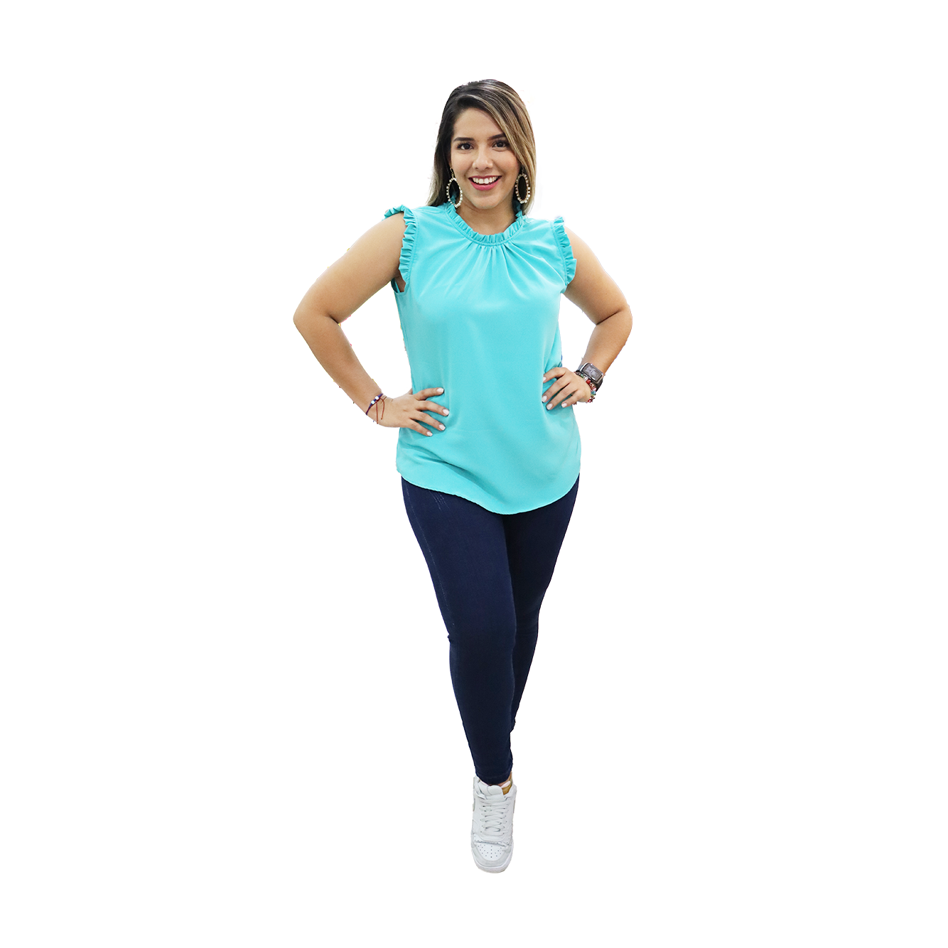 Blusa sin mangas, para dama
