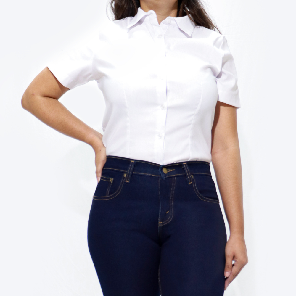 Blusa de vestir para dama, manga corta