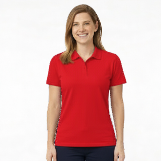 Camisa para dama tipo polo color Rojo