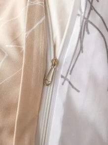 Edredon Beige con lineas Blancas