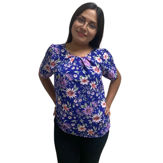 Blusa Manga corta estampada