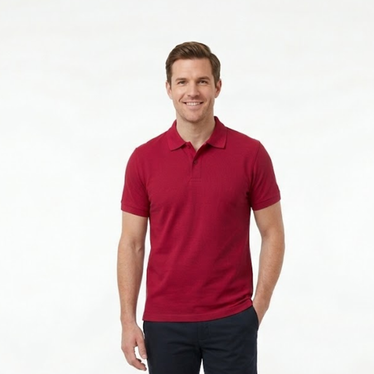 Camisa tipo polo para Caballero Rojo