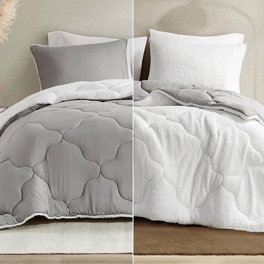 Edredon Revesible de Microfibra con Fundas