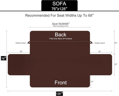 Forros de sillon café