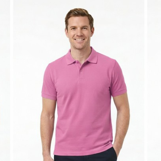 Camisa tipo polo para Caballero Rosado