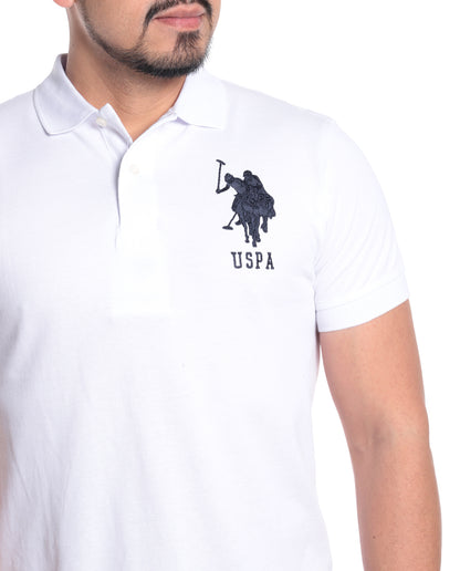 Camisa Polo con letras y logo USPA