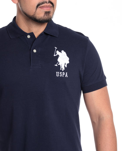 Camisa Polo con letras y logo USPA