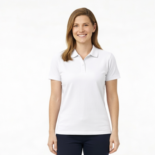 Camisa para dama tipo polo color Blanco
