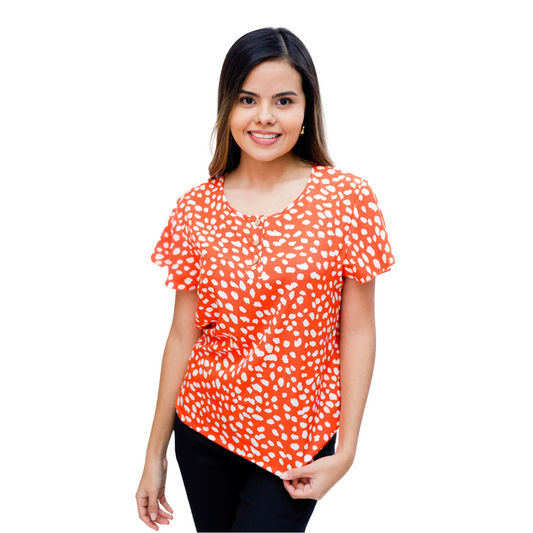 BLUSA ESTAMPADA MANGA CORTA DAMA