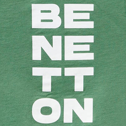 Camiseta de Niño con letras al frente color verde