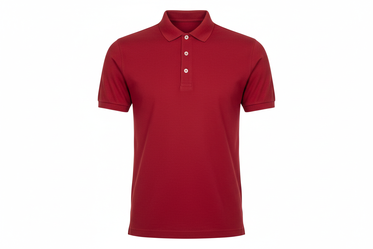 Camisa tipo polo para Caballero Rojo