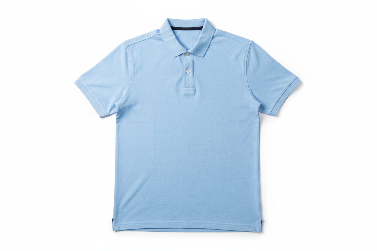 Camisa tipo polo para Caballero celeste