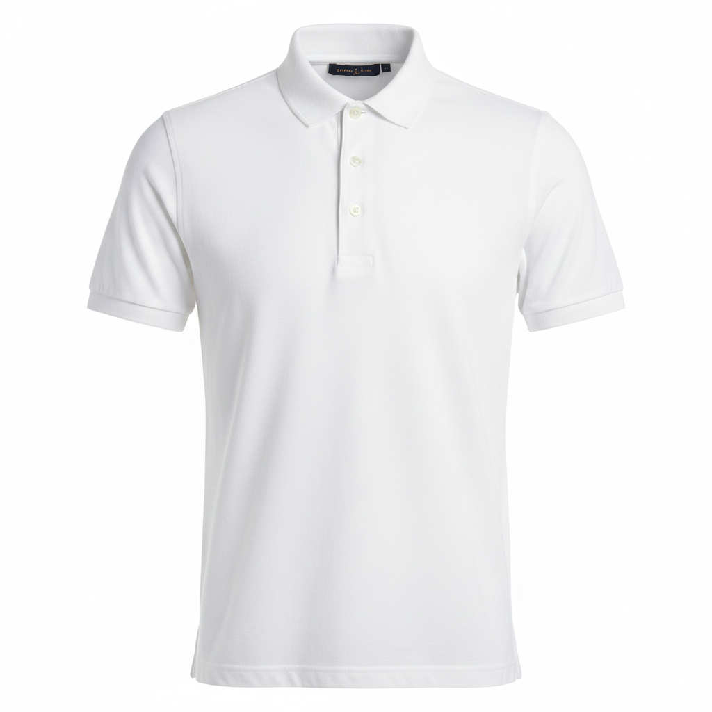 Camisa tipo polo para Caballero Blanco
